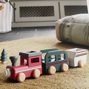 NWT Hearth & Hand with Magnolia Wood Train Set
